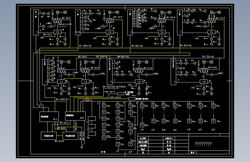 火灾自动报警系统cad图纸306175