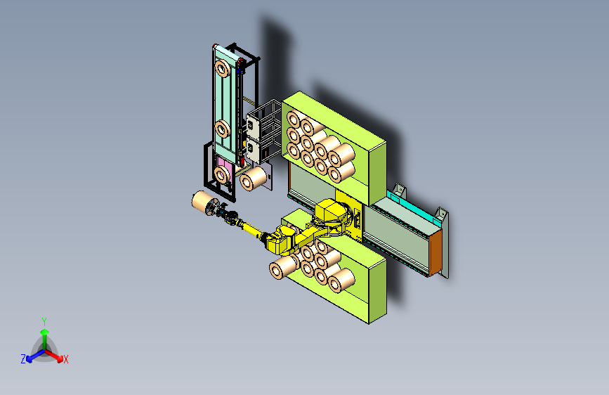 机器人电线盘堆叠码垛设备1615027