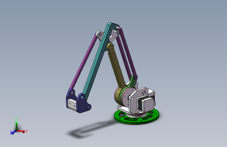 简易桌面机械臂(曲柄连杆结构)219011