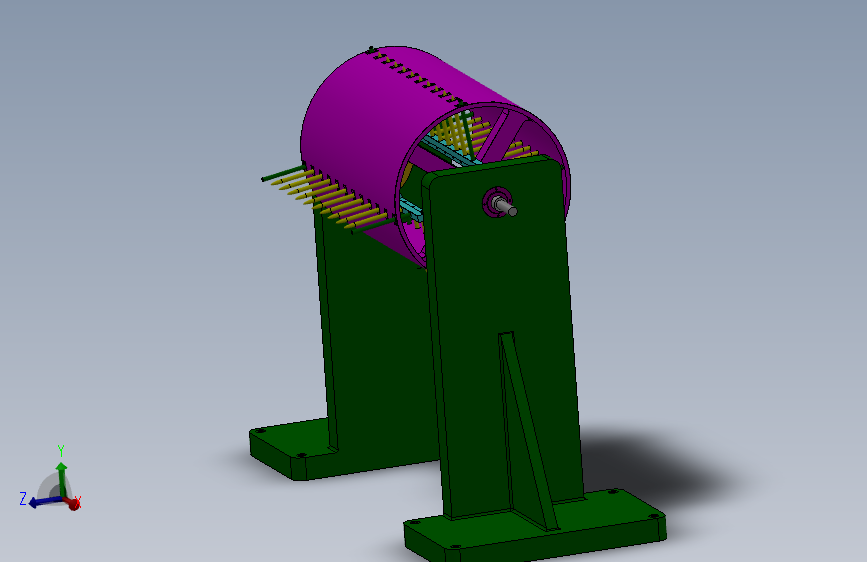 垃圾处理设备分拣机设计三维图纸