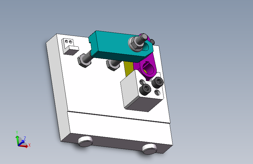 连杆铣夹具SW三维 1720835