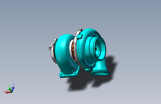 某企业涡轮增压器模型59195