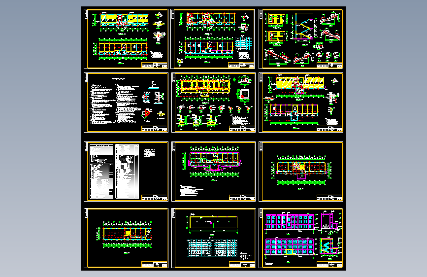 某三层砖混结构办公楼建筑结构施工图1066186