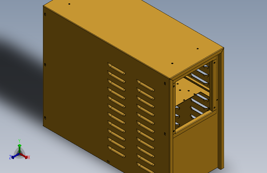普通台式电脑钣金机箱529393