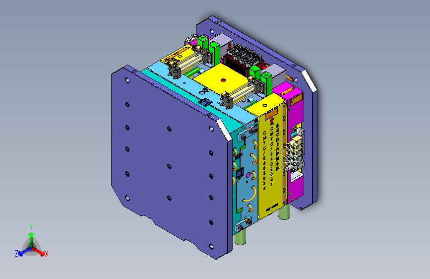 汽车C柱上内护板低压注塑模具905829