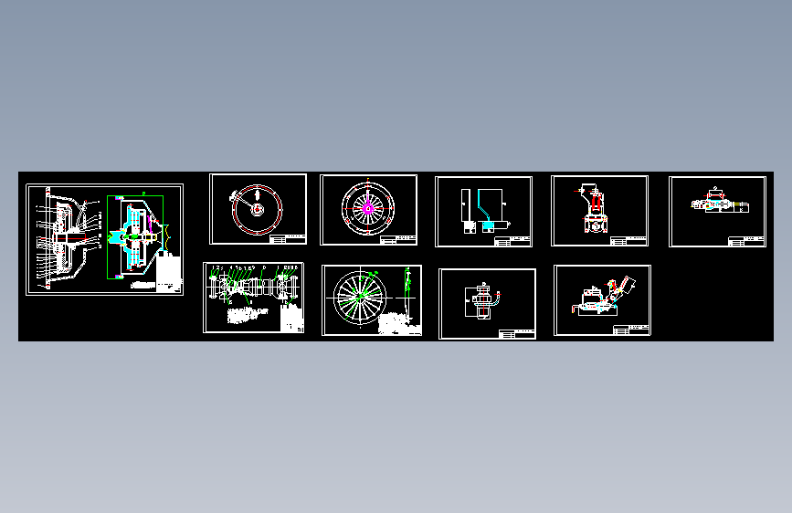汽车离合器设计图纸1519151