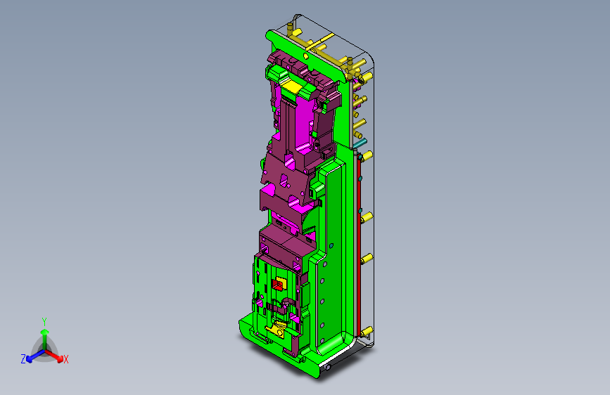 汽车中控台底板模具设计916052