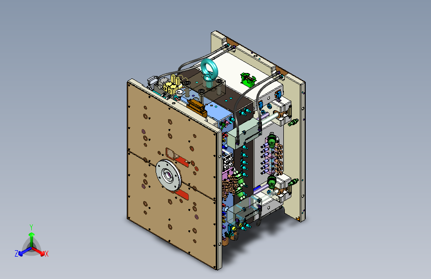 汽车左右门板后上装饰本体模具设计406467