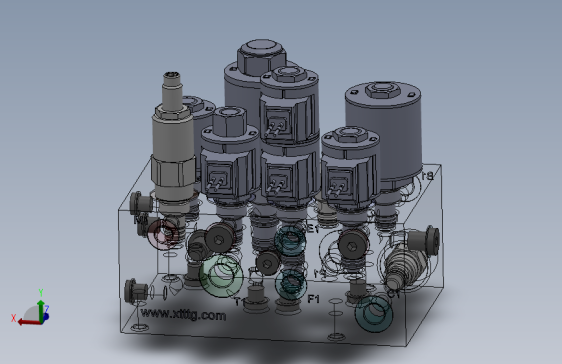 清扫车液压阀块图纸1351363