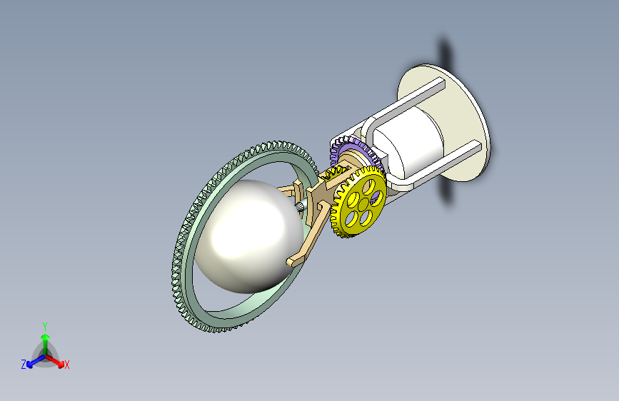 球形表面螺旋线绘制机构设计1452432
