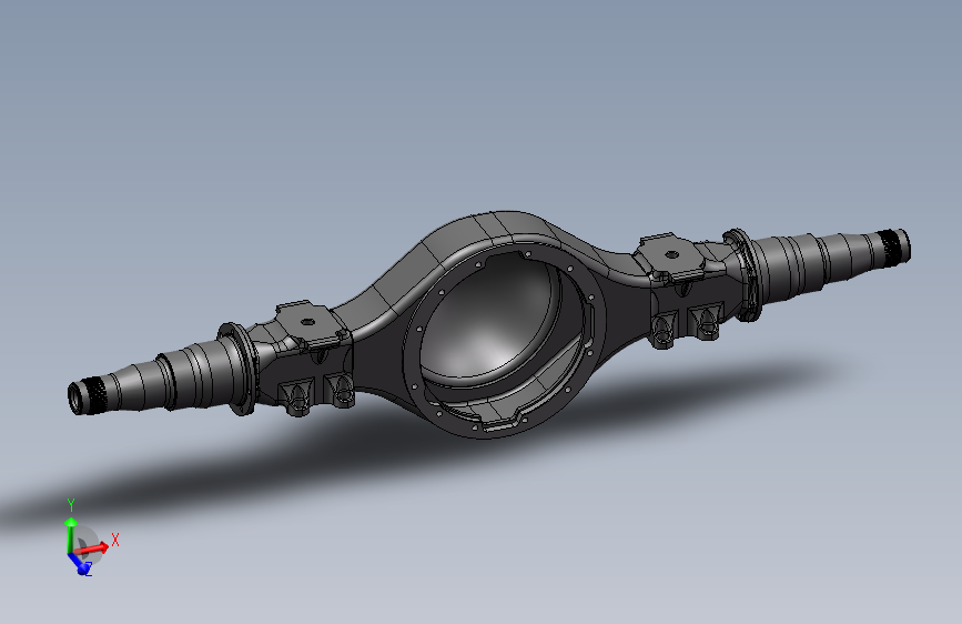 驱动车桥桥体三维模型429685