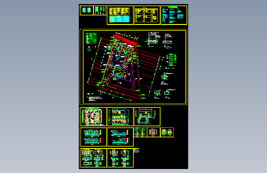三层医疗后后勤洗涤中心建筑施工图1722736
