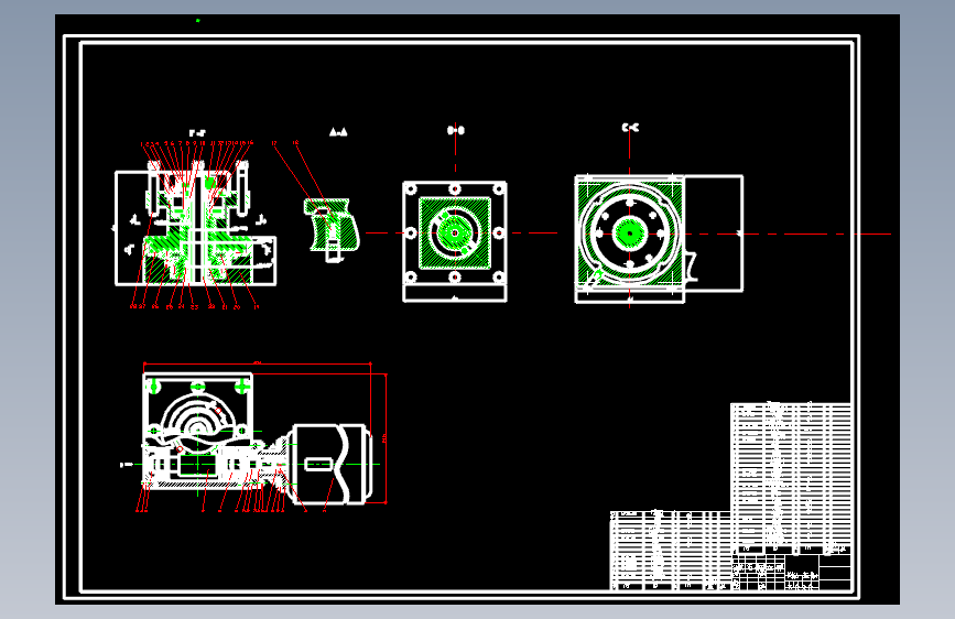 四工位的自动回转刀架设计图纸51548