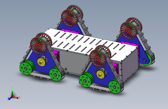 四轮三角履带机器人332109