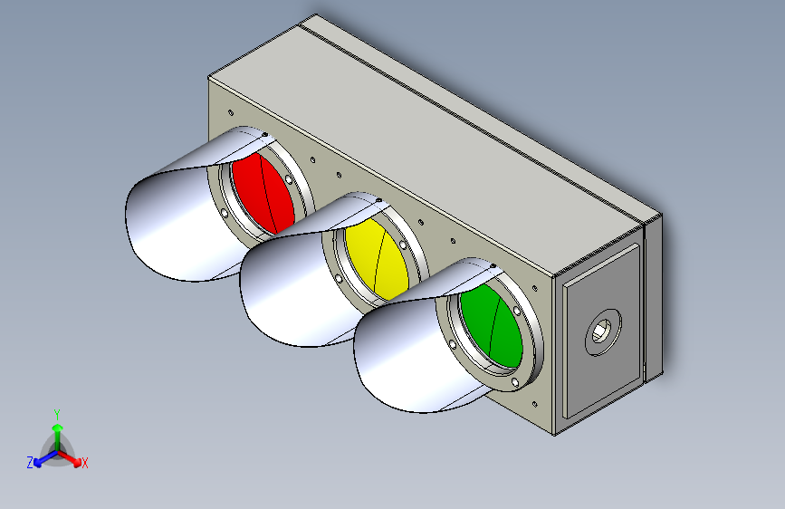 铁路信号灯模型图1092839