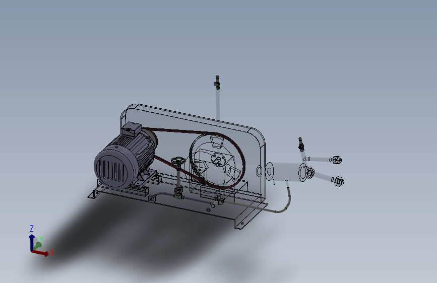 往复泵总成设计模型255426