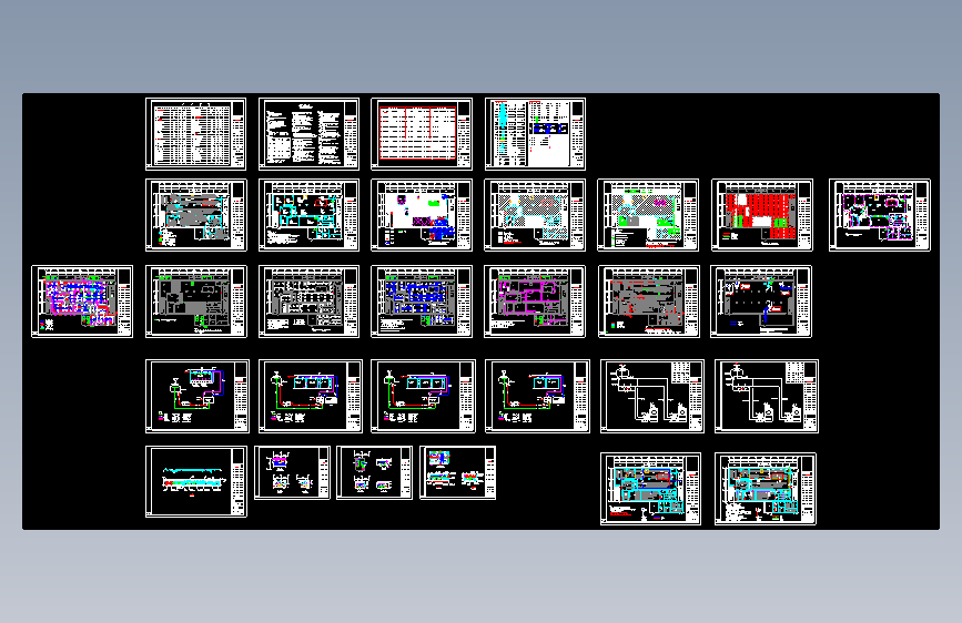 微电子厂房净化工程图纸1396311
