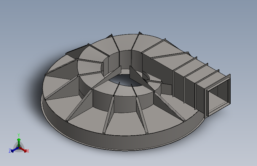 蜗壳进气烟道1417907
