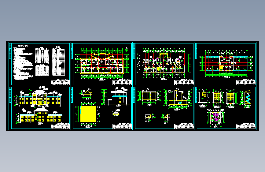 乡卫生院三层综合楼施工图427195