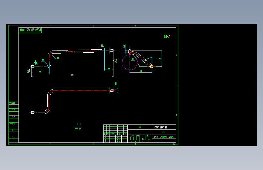 小松PC200-7挖掘机油缸图纸65866