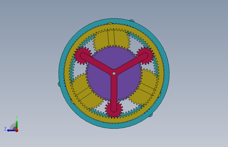 行星齿轮减速器sw三维 1051697