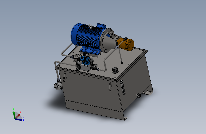 液压站三维图 1539187