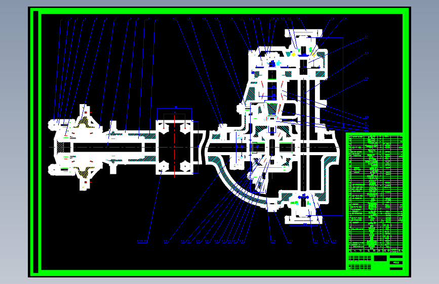 重型载货汽车贯通式双联驱动桥（中后桥）设计CAD图纸+说明书