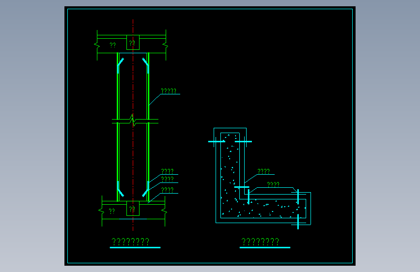柱子的粘钢加固详图16893