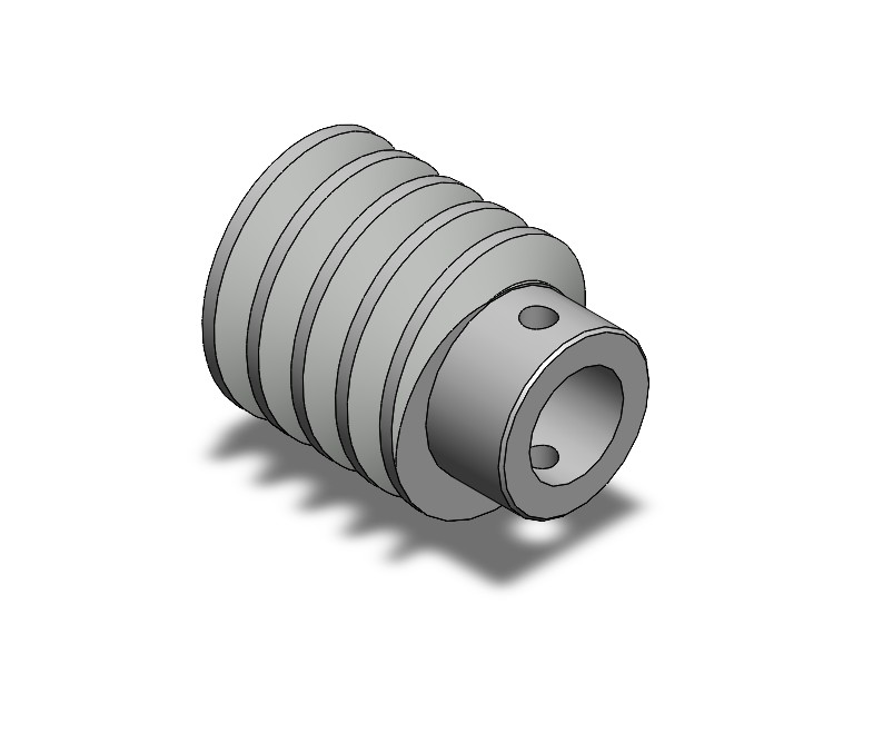 nor elem 22500 蜗杆轴，右旋中心距 25 毫米（可编辑参数）