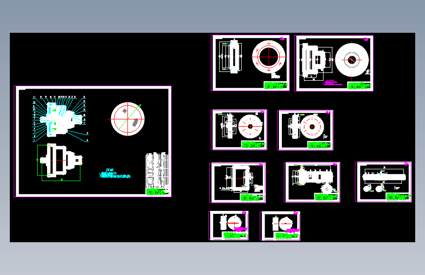谐波减速器设计图纸1131536