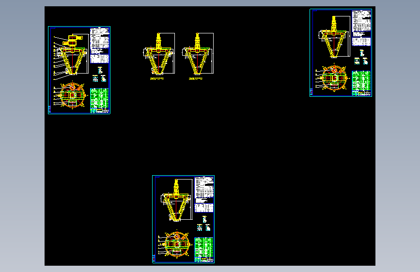 双螺旋锥形混合机图纸617494