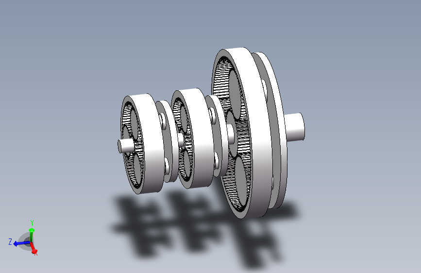 三级行星齿轮系419957