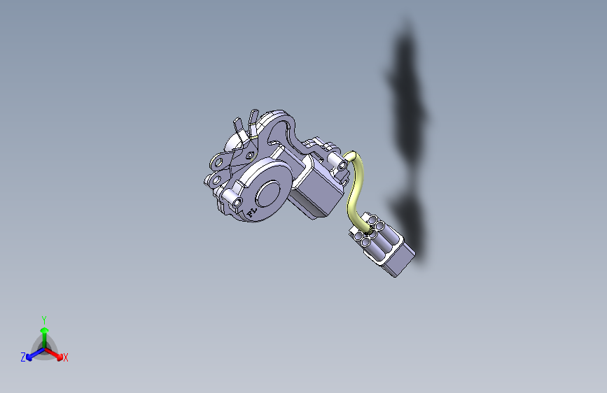 汽车前门闭锁器3D 1696770