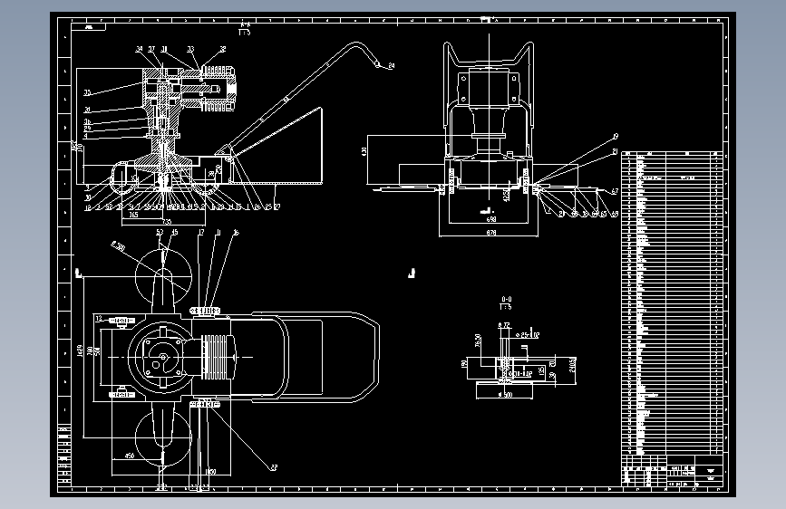 割草机cad图纸1605040