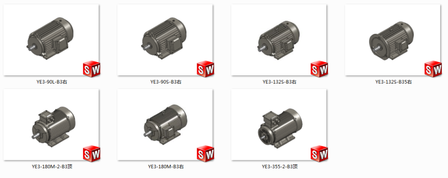 YE3系列顶超高效三相异步电动机 共7种规格520715