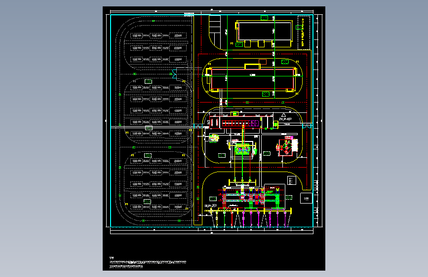 220kV升压站电气平面布置图1720651