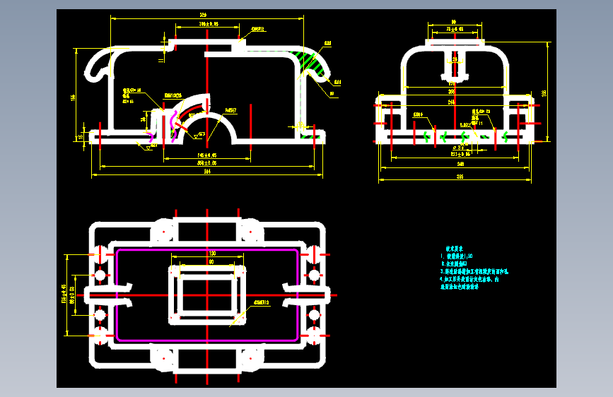 00蜗轮蜗杆减速器CAD图  1137683
