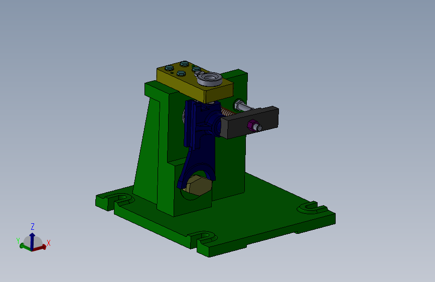 拨叉(CA6140车床)M22x1.5螺纹孔专用夹具设计三维SW模型 416618
