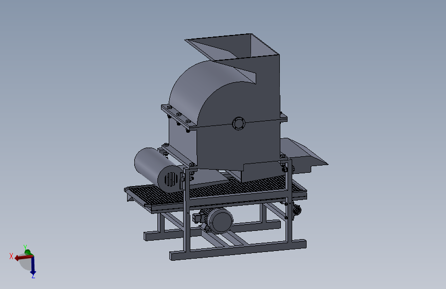 花生剥壳去壳机设计二维三维图全套 105302