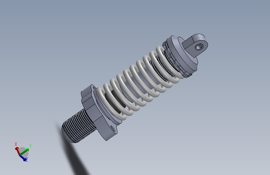 汽车减震器阻尼器（含有限元分析 动画仿真1402477
