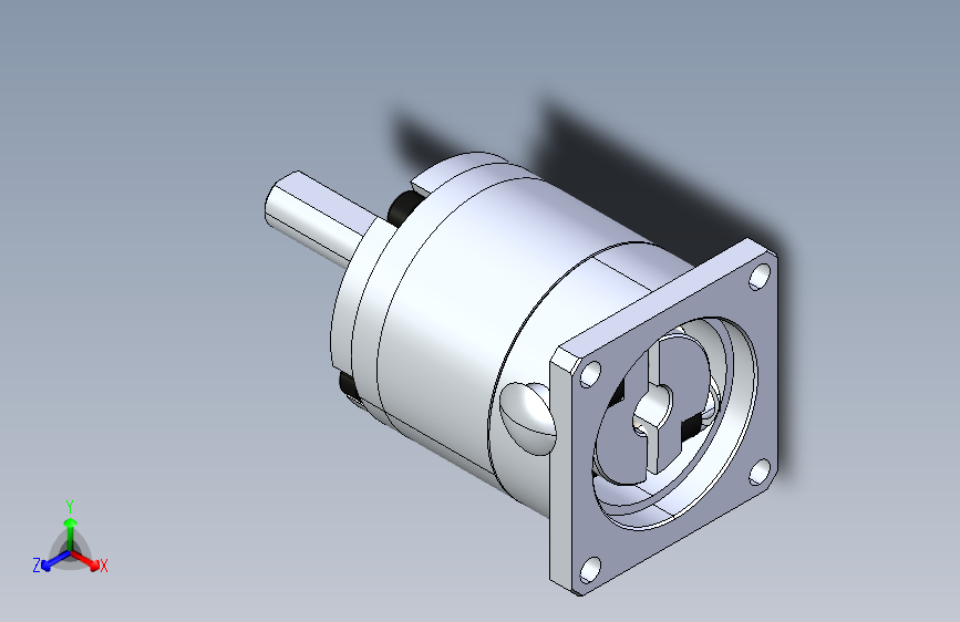 28步进电机专用圆法兰精密减速机HPR28L1-7-28步进