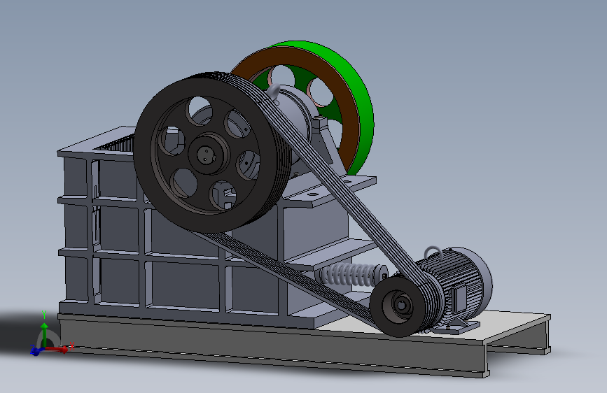 鄂式破碎机SW三维图