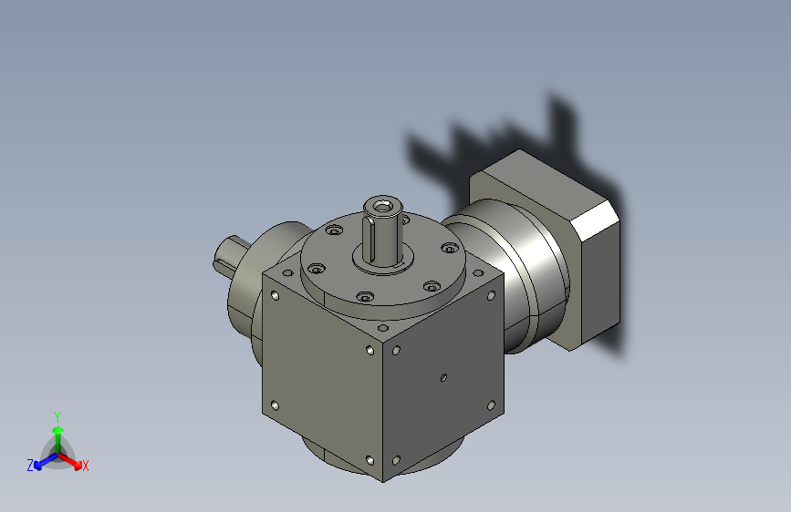 （孔输入双轴出单孔出）NT140转向器-伺服换向器-AT140转向器-AT140-2L换向器-伺服转向器1_1转向器-直角螺旋锥减速机