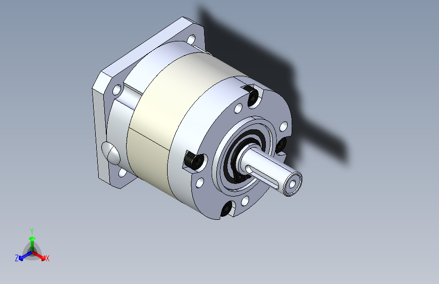 HPR42步进电机专用圆法兰精密减速机_HPR42L1-3-42