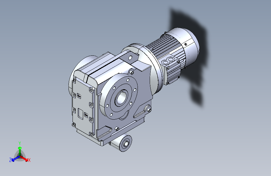 KA87空心轴斜齿轮减速电机