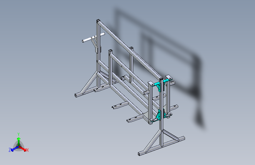 汽车厂门线机架