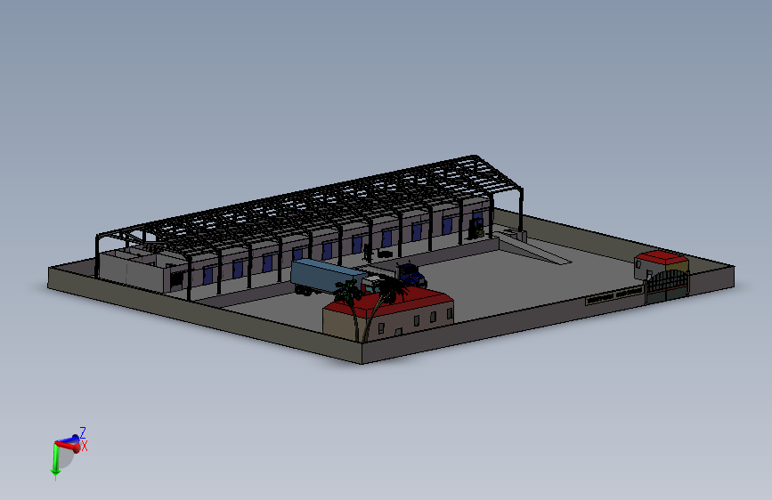 某厂区车间厂房冷链储存仓库模型-264320--18