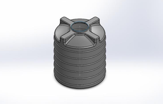 水箱（聚丙烯）静态 FEA _ 水箱静态分析