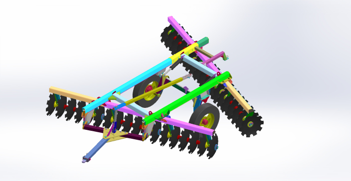 36片偏心圆盘耙结构