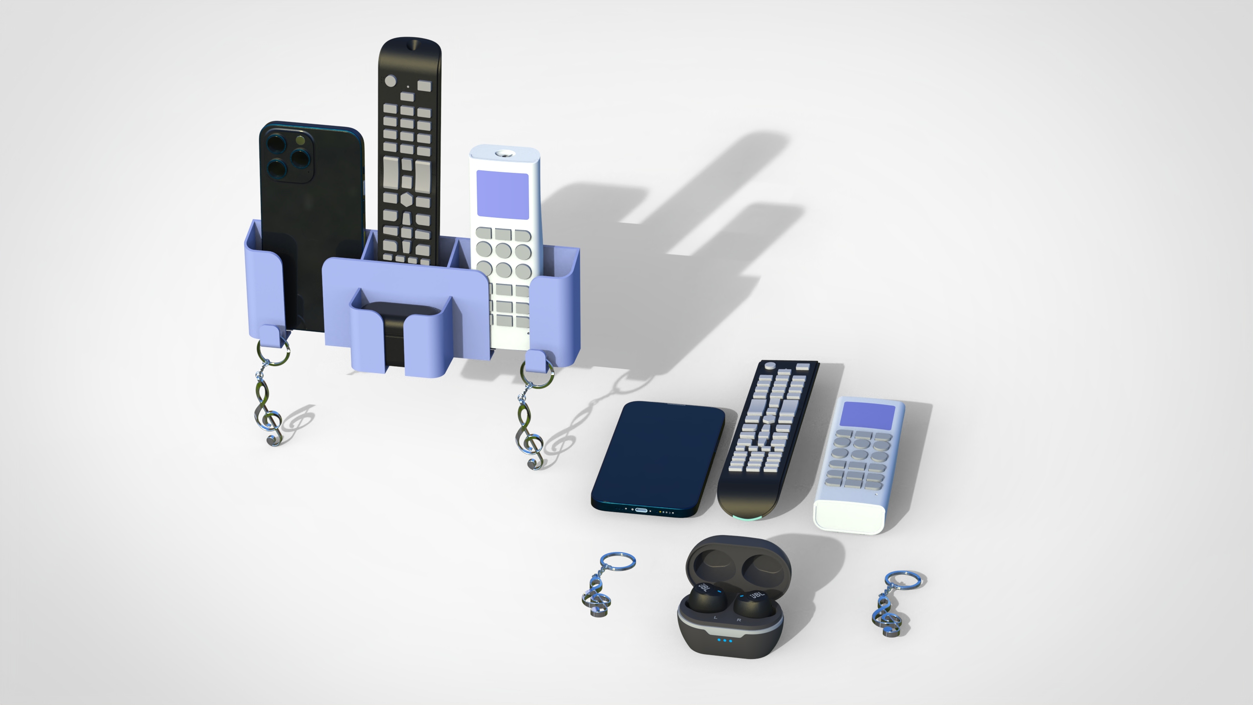 多功能手机、遥控器收纳支架